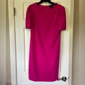 Liz Claiborne Pink Puff Sleeve Sheath Dress